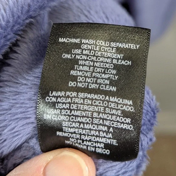 32 Degrees Heat Sleepwear Plush Hooded Lounger Robe S M Purple - Picture 8 of 9